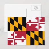 Maryland State Flag Design Briefkaart (Voorkant / Achterkant)