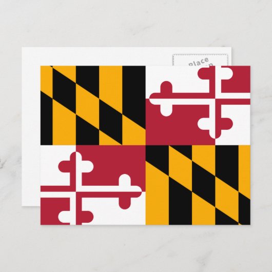 Maryland State Flag Design Briefkaart (Voorkant / Achterkant)