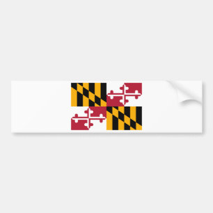 Maryland State Flag Design Bumpersticker