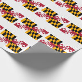 Maryland State Flag Design Cadeaupapier (Hoek)