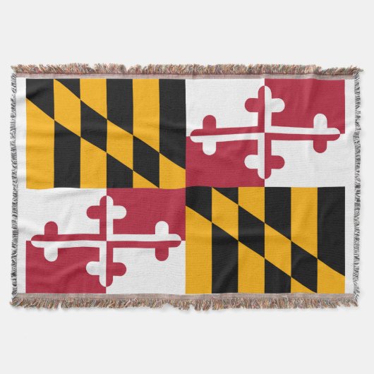 Maryland State Flag Design Decor Deken (Voorkant)