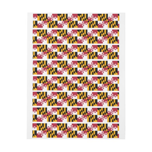 Maryland State Flag Design Decoration (Vel)
