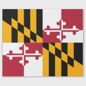 Maryland State Flag Design Decoration Cadeaupapier (Vlak)
