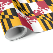 Maryland State Flag Design Decoration Cadeaupapier (Rol Hoek)