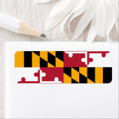 Maryland State Flag Design Decoration Etiket (Insitu)