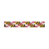 Maryland State Flag Design Decoration Omwikkelbaar Adreslabel (Individueel)