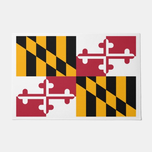 Maryland State Flag Design Deurmat (Voorkant)