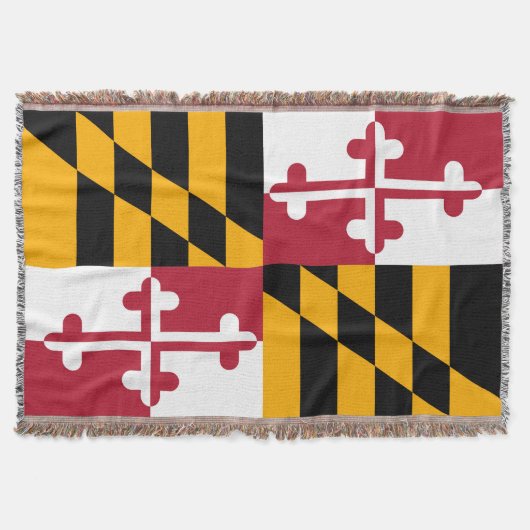 Maryland State Flag Design Display Deken (Voorkant)