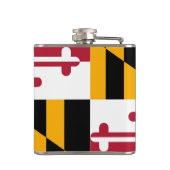 Maryland State Flag Design Display Heupfles (Achterkant)