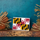 Maryland State Flag Design Fotoplaat (Zijkant)