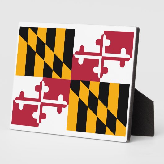 Maryland State Flag Design Fotoplaat (Zijkant)