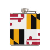 Maryland State Flag Design Heupfles (Achterkant)