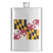 Maryland State Flag Design Heupfles (Voorkant)