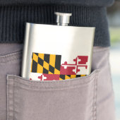 Maryland State Flag Design Heupfles (Voorbeeld)