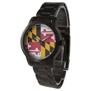 Maryland State Flag Design Horloge