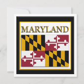 Maryland State Flag Design Kaart (Voorkant)