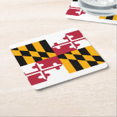 Maryland State Flag Design Kartonnen Onderzetters (Schuin)