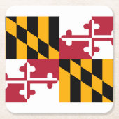 Maryland State Flag Design Kartonnen Onderzetters (Voorkant)