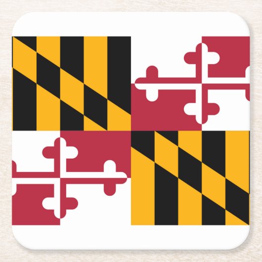 Maryland State Flag Design Kartonnen Onderzetters (Voorkant)