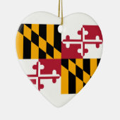 Maryland State Flag Design Keramisch Ornament (Rechts)