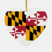 Maryland State Flag Design Keramisch Ornament (Voorkant)