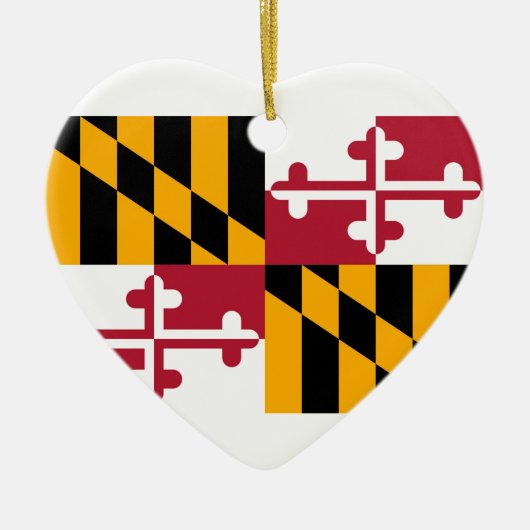 Maryland State Flag Design Keramisch Ornament (Voorkant)