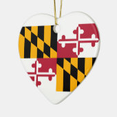 Maryland State Flag Design Keramisch Ornament (Links)