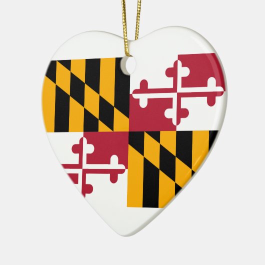 Maryland State Flag Design Keramisch Ornament (Links)