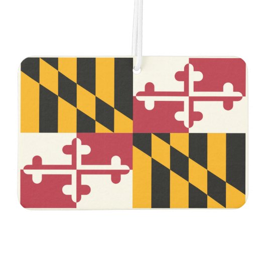Maryland State Flag Design Luchtverfrisser (Achterkant)