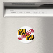 Maryland State Flag Design Magneet (Insitu (Vaatwasser))