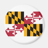 Maryland State Flag Design Magneet (Voorkant)