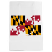 Maryland State Flag Design Medium Cadeauzakje (Achterkant)