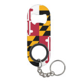 Maryland State Flag Design Mini Flessenopener (Achterkant)