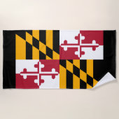 Maryland State Flag Design on a Strandlaken (Voorkant)