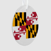 Maryland State Flag Design Ornament (voorkant)