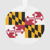 Maryland State Flag Design Ornament (achterkant)