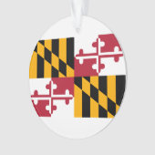 Maryland State Flag Design Ornament (voorkant)