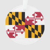 Maryland State Flag Design Ornament (voorkant)