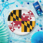Maryland State Flag Design Papieren Bordje (Feest)