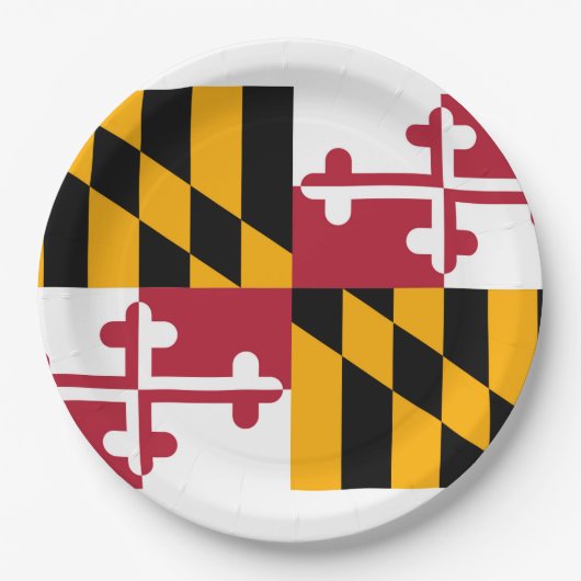 Maryland State Flag Design Papieren Bordje (Voorkant)