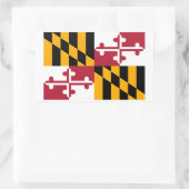 Maryland State Flag Design Rechthoekige Sticker (Tas)