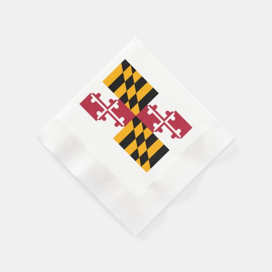 Maryland State Flag Design Servetten (Hoek)