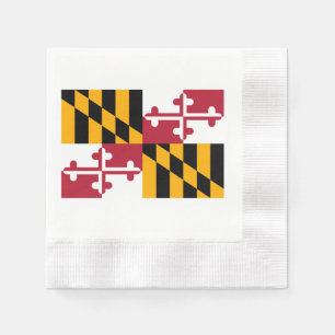 Maryland State Flag Design Servetten