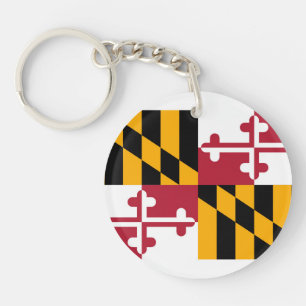 Maryland State Flag Design Sleutelhanger