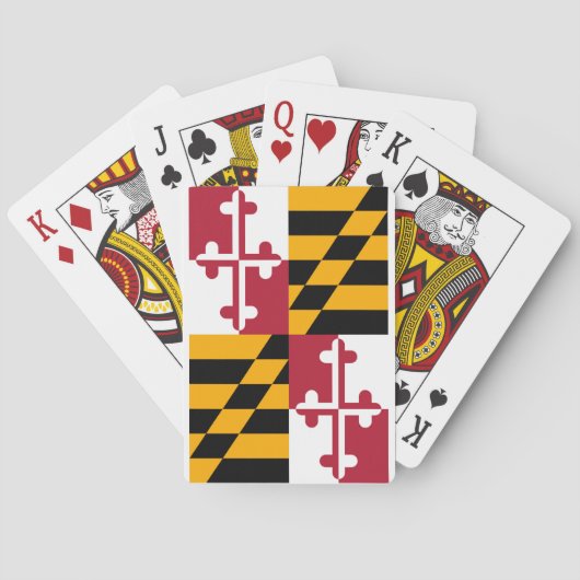Maryland State Flag Design Speelkaarten (Achterkant)