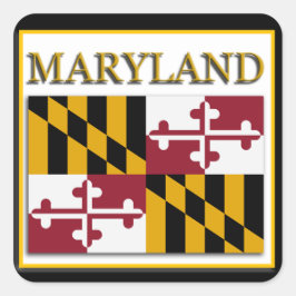 Maryland State Flag Design Sticker