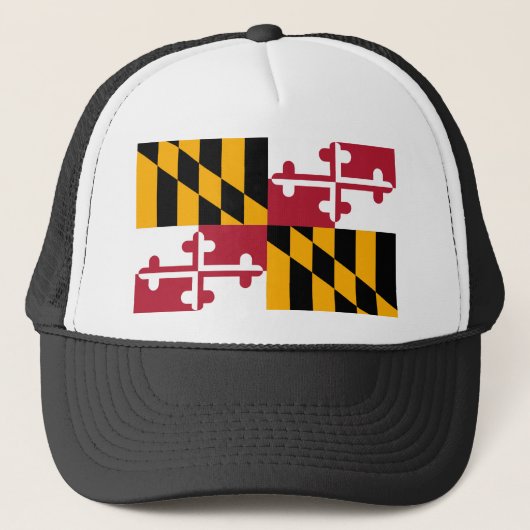 Maryland State Flag Design Trucker Pet (Voorkant)