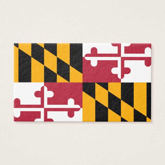 Maryland State Flag Design Visitekaartjes (Voorkant)