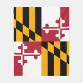 Maryland State Flag Festive Design Fleece Deken (Voorkant)
