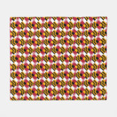 Maryland State Flag Festive Design Fleece Deken (Voorkant (Horizontaal))